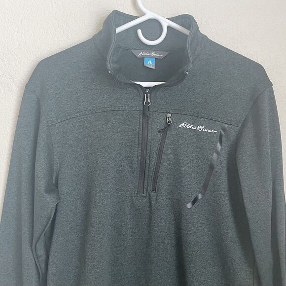 Eddie Bauer Sweater Mens Medium Green Pullover Gorpcore Outdoor Casual Fall - Picture 3 of 11